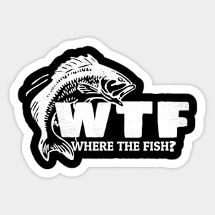 funny fishing Sticker